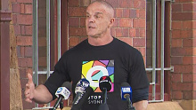 Rugby league icon Ian Roberts speaks to media about several Manly players refusing to wear a pride jersey.