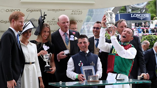 The Duke and Duchess of Sussex were on hand to give out the winning trophy. Picture: Getty
