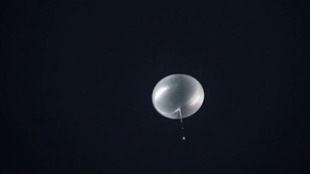 The weather balloon that had everyone fooled. (Victorian Storm Chasers Facebook)