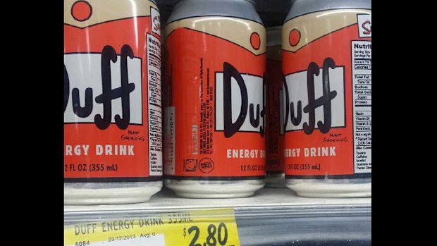 Duff energy drinks on sale in a Sydney supermarket. (Ninemsn) 