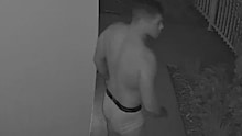 Former NRL player David Mead confronted two intruders in his Brisbane home wearing only his underwear.
