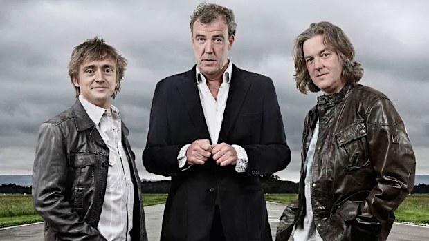 Former Top Gear hosts Richard Hammond, Jeremy Clarkson and James May during what is considering by many fans to be the golden era of the show.