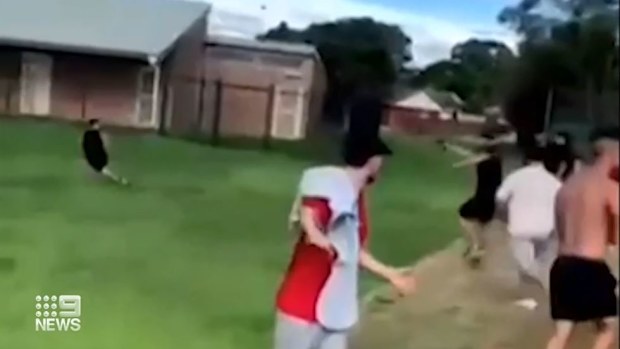 Warring rappers Sydney brawl
