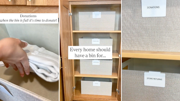 TikToker shows how four boxes can keep your house organised 