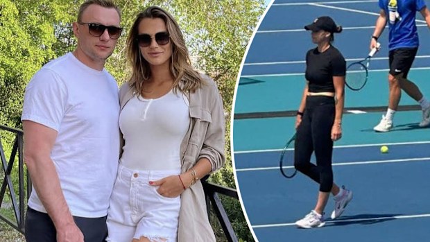 Aryna Sabalenka was seen training in Miami following the shock death of her partner Konstantin Koltsov.