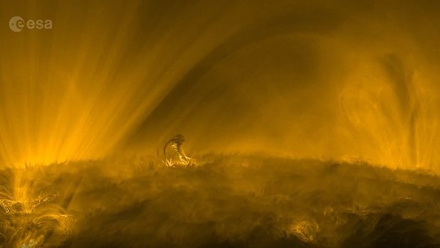 New vision of the sun's surfaced captured on the Solar Orbiter. 