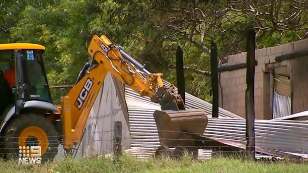 Two bodies recovered from rubble of charred shed believed to be father and daughter