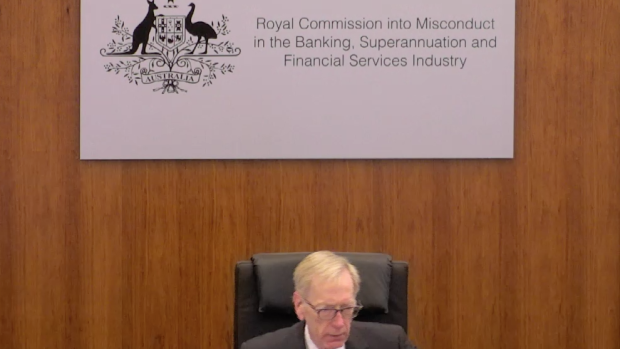 Image from Royal Commission webcast