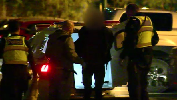 The teens were arrested in Carlton after being intercepted by police. (9NEWS)