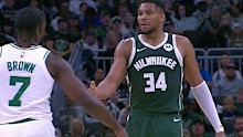 Giannis playing games.