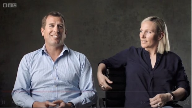Peter Phillips (left) and Zara Tindall (right) 