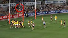 Mason Cox went head-to-head with Tigers players in a chaotic finish to Collingwood's 30-point Community Series win over Richmond on Tuesday night.
