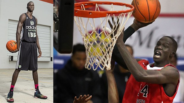 Thon Maker stands at 216cm.  (Getty)