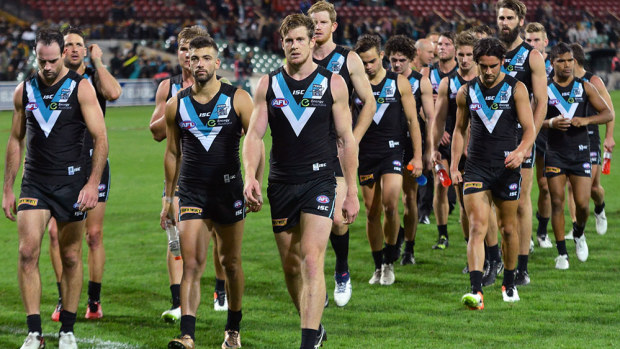 Port players leave the field after another loss this season. (Getty)