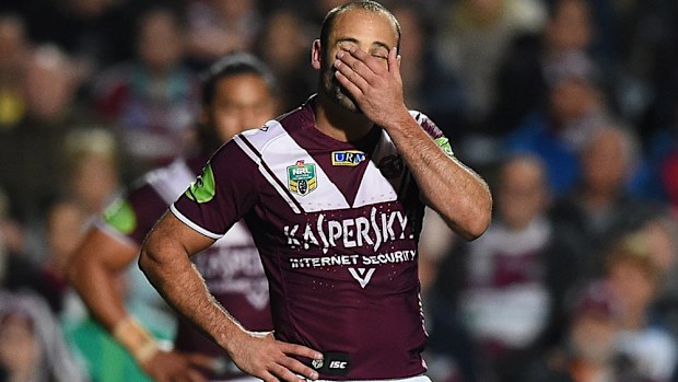 Manly fullback Brett Stewart. (AAP-file)
