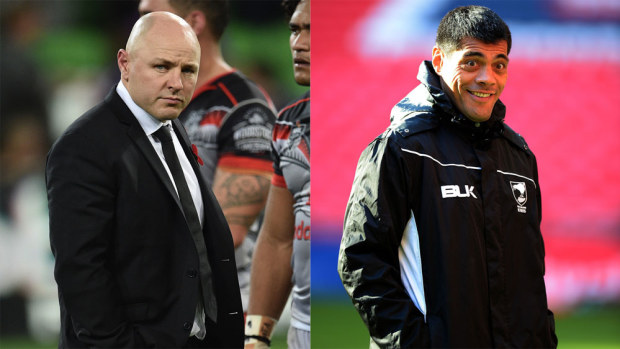 Andrew McFadden (left) and Stephen Kearney (AAP)