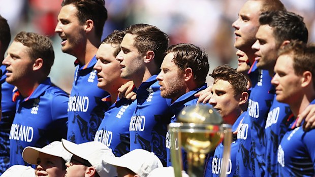 England's one-day team during last year's World Cup. (Getty)