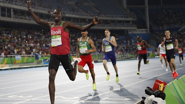David Rudisha was too good for the field as he claimed back to-back titles (AFP)