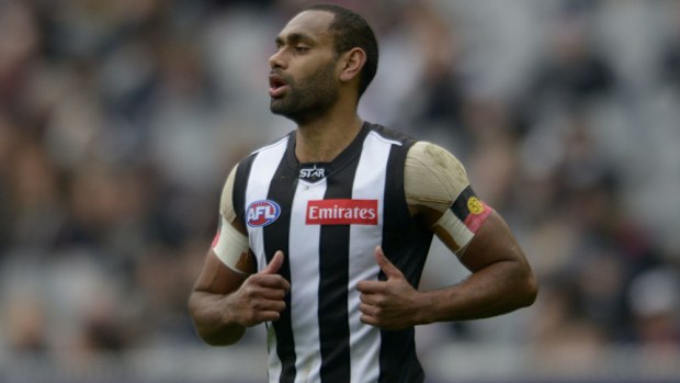 Collingwood's Travis Varcoe.