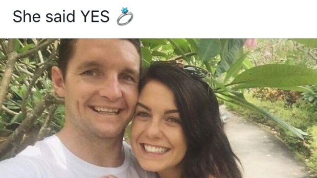 Raiders Captain Jarrod Croker looking happy and relaxed after his engagement in Singapore.