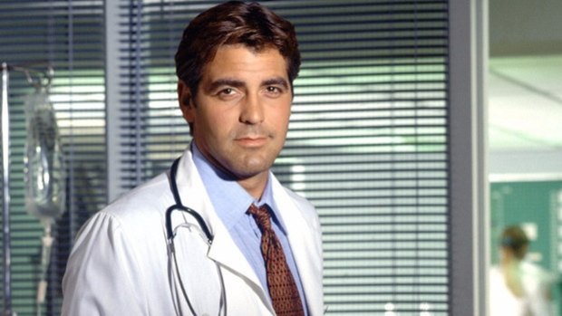 George Clooney as Dr Doug Ross on ER.