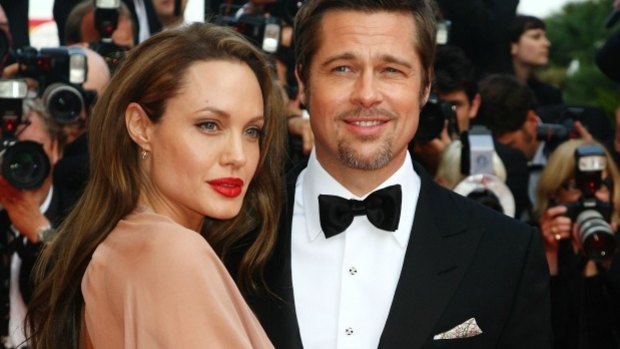 Angelina Jolie and Brad Pitt.