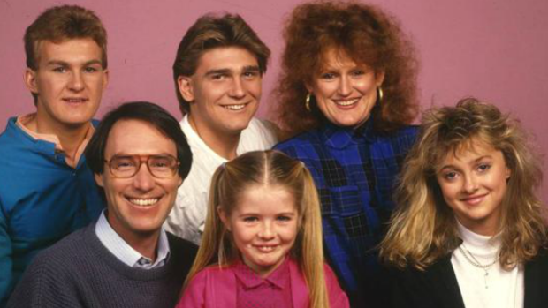 Sarah Monahan (bottom centre) played Jenny Kelly in the hit series Hey Dad!.
