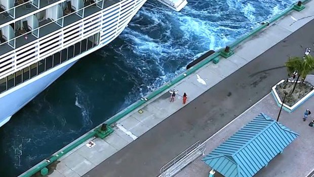 Two cruise ship passengers were left behind in the Bahamas in February.