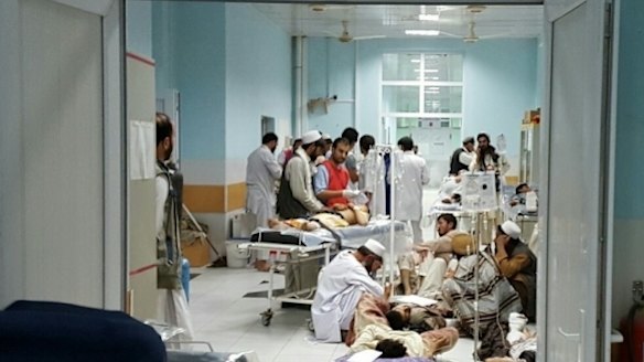 Before: the Medicins Sans Frontieres hospital in Kunduz before it was hit by air strikes.