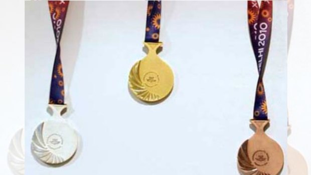 The gold, silver and bronze medals stolen from sprinter Sean Wroe.