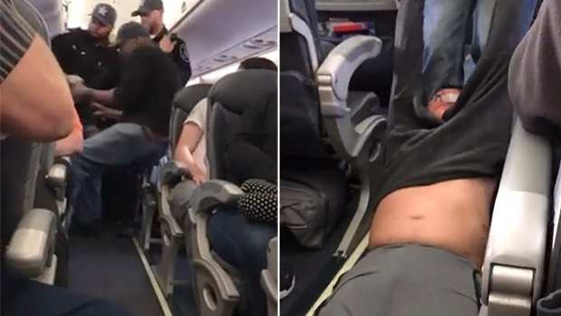 Dr David Dao was dragged down the aisle of the plane.