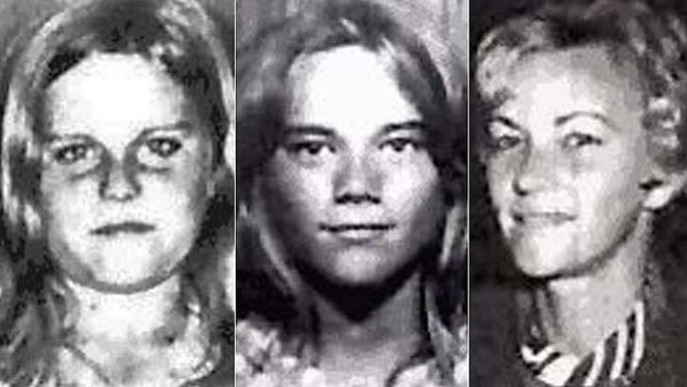 Barbara McCulkin (right) and her daughters Vicky (left) and Leanne (centre) disappeared from their home on January 16, 1974. 