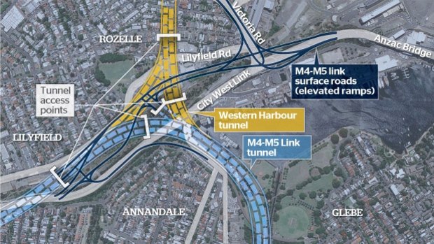 Map of WestConnex.