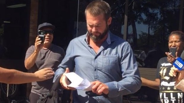 Ben Cousins leaves Armadale court recently.