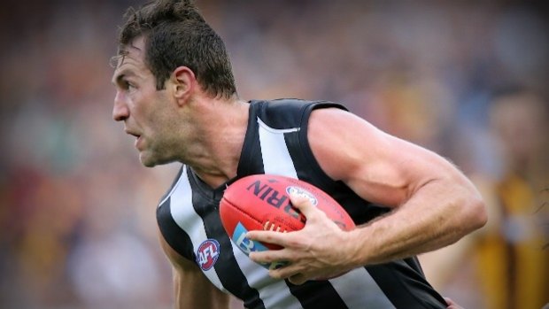 Poor first-up: Magpie forward Travis Cloke.