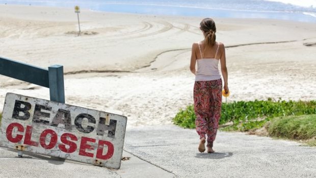 Lennox Head beach was closed after a fatal shark attack in February.