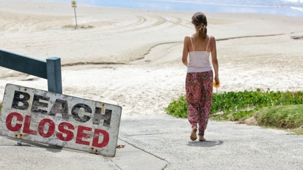 Lennox Head beach was closed after a fatal shark attack in February.