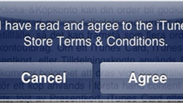 Many consumers agree to terms and conditions without reading them.