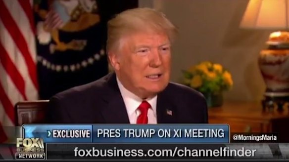 President Donald Trump discusses the Syria strike on Wednesday.