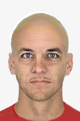 A police face image of the suspect.
