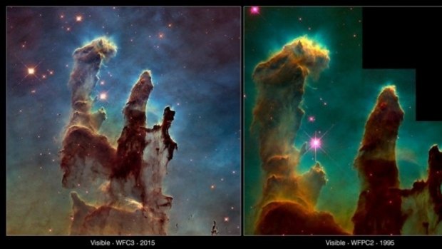 The new picture of the Pillars of Creation.
