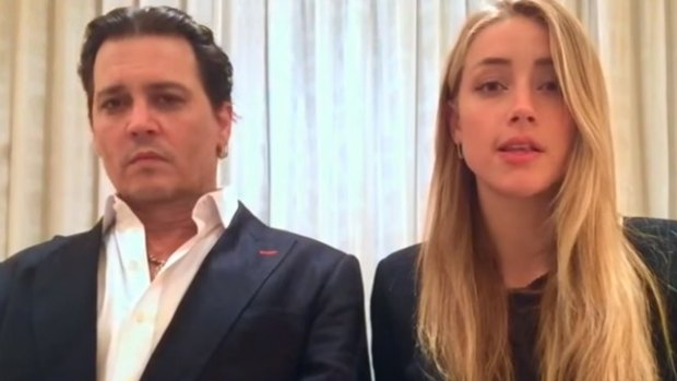 Johnny Depp and Amber Heard in their heartfelt apology video.