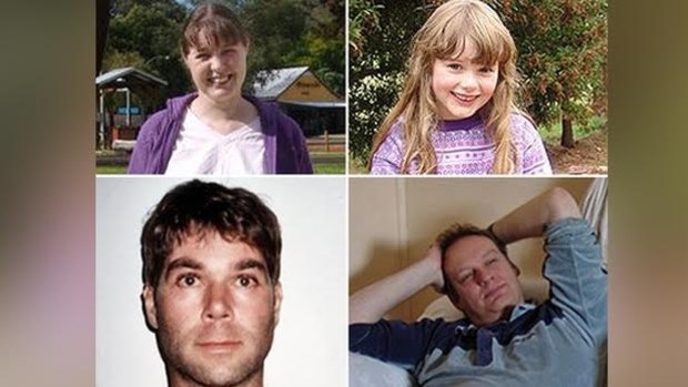 Pictured are Chantelle McDougall and her daughter Leela (top) and Tony Popic (bottom left) and Simon Kadwell.