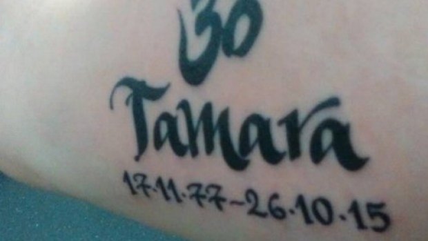 Tamara Schmidt's son Jack posted a picture of his tattoo in memory of his mother on Facebook.