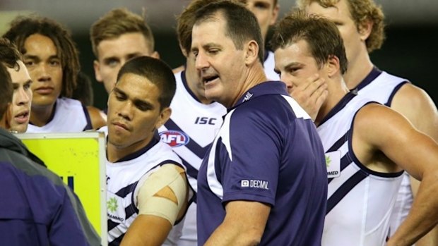 Freo coach Ross Lyon is outraged at Hardie's claim his manager approached Collingwood.