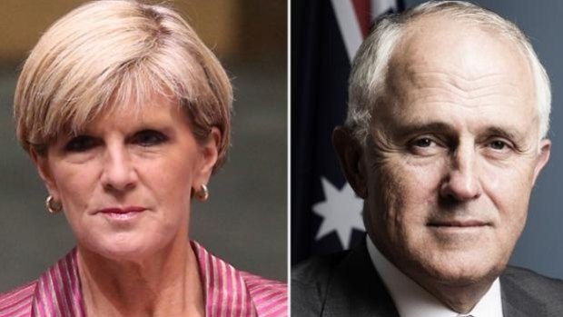 Challenge?: Julie Bishop and Malcolm Turnbull are widely considered the top leadership alternatives.