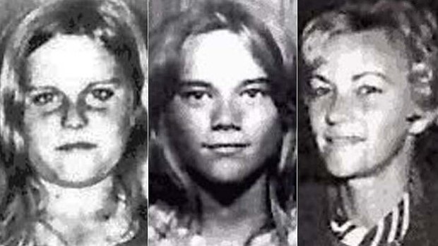 Barbara McCulkin (right) and her daughters Vicky (left) and Leanne (centre) disappeared from their home on January 16, 1974. 