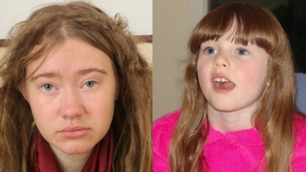 The mystery English-speaking girl living on the streets on Rome, left, and Leela McDougall who went missing in October 2007 aged 6.
