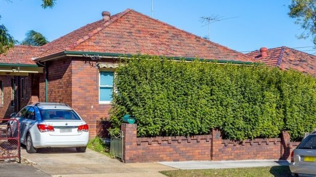 The home in Dulwich Hill, which is being sold over unpaid rates. 