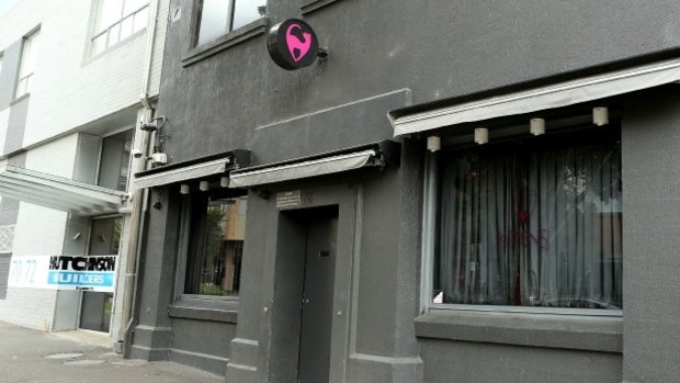 Kittens strip club in South Melbourne following the shooting.
